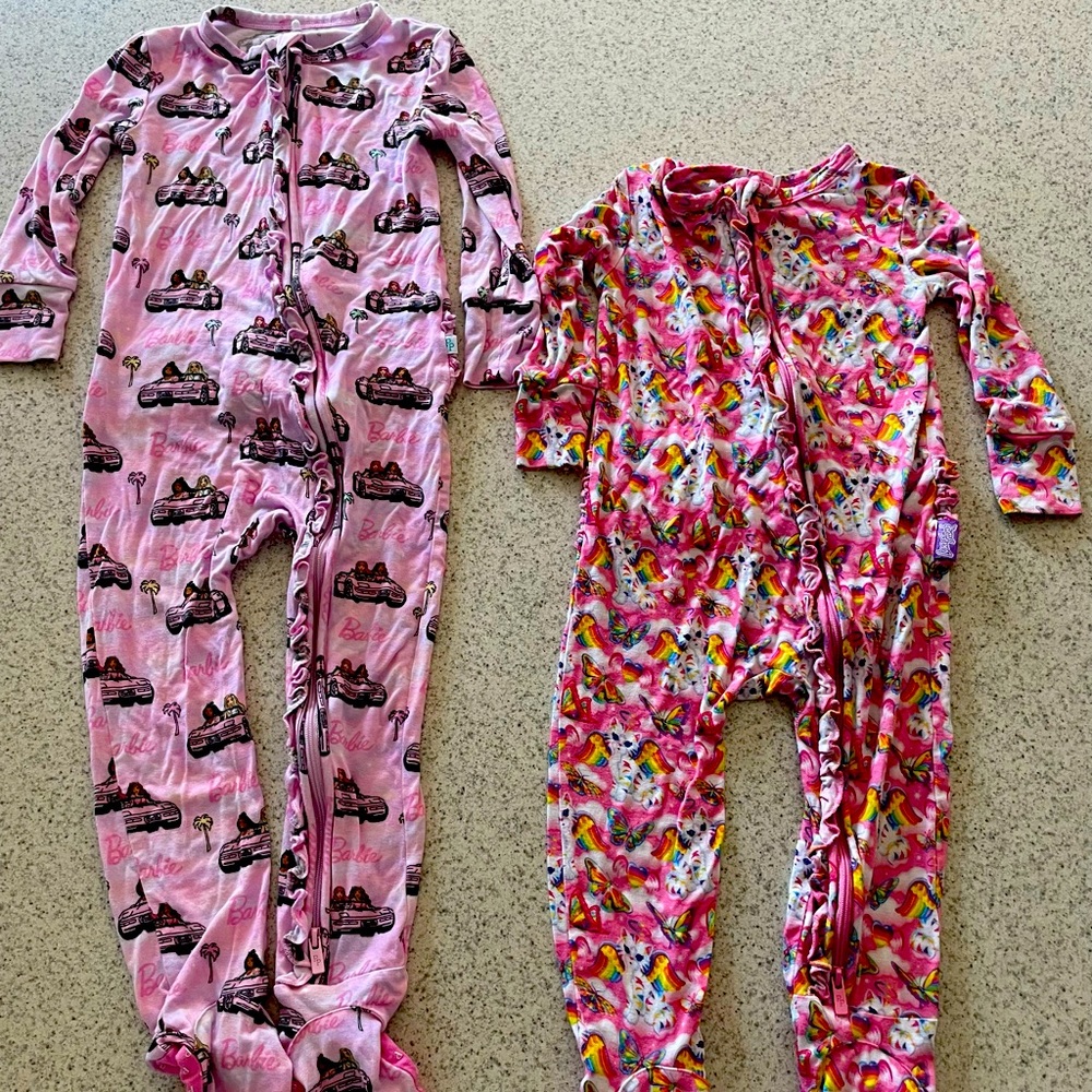 Posh Peanut Barbie & Lisa Frank footie Bundle